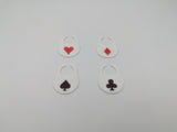 Wine Charm Set - Playing Card Suits
