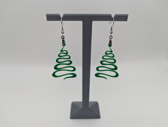 Earrings - Spiral Christmas Tree